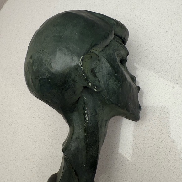 Vintage Fred Press Bust Sculpture Greek Mythology Orpheus Mid-Century Halloween - Picture 7 of 13